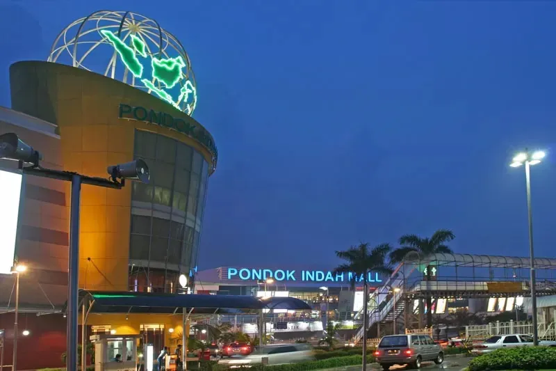in front of Pondok Indah Mall